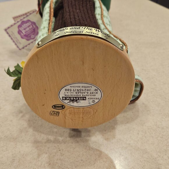 RARE LIMITED EDITION STEINBACH JONAH THE WHALE CHRISTMAS GERMAN WOOD NUTCRACKER - Picture 15 of 15